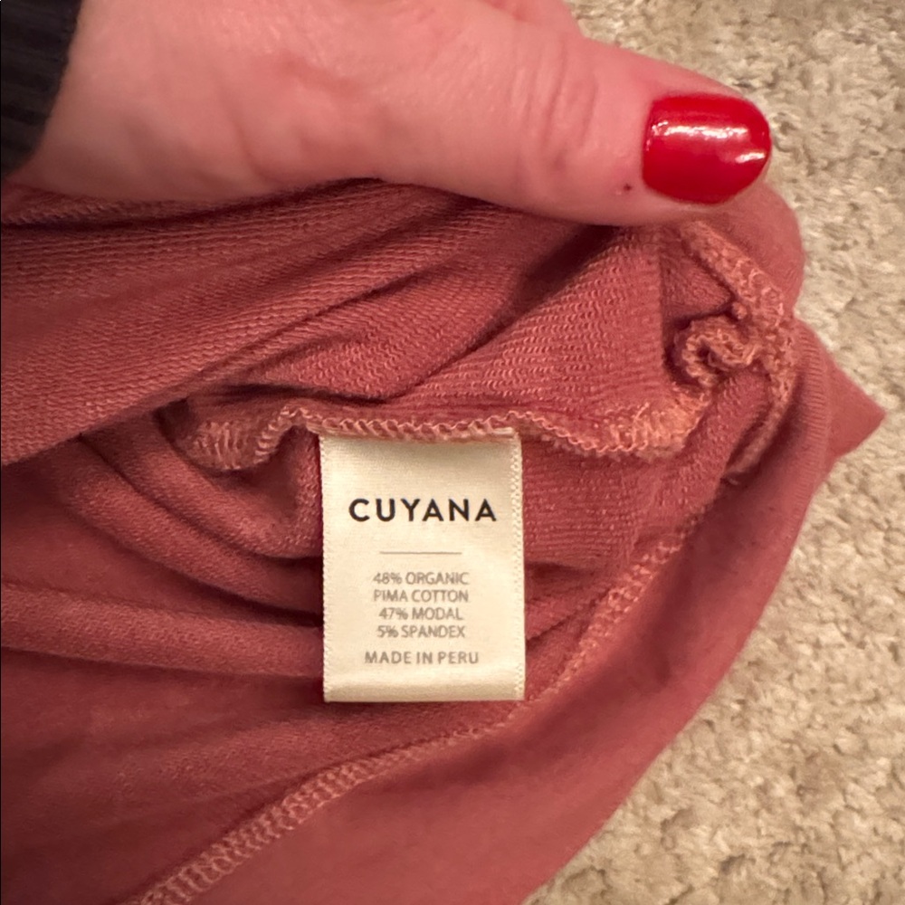 Cuyana Puff Sleeve Top, sz L - Picture 3 of 3